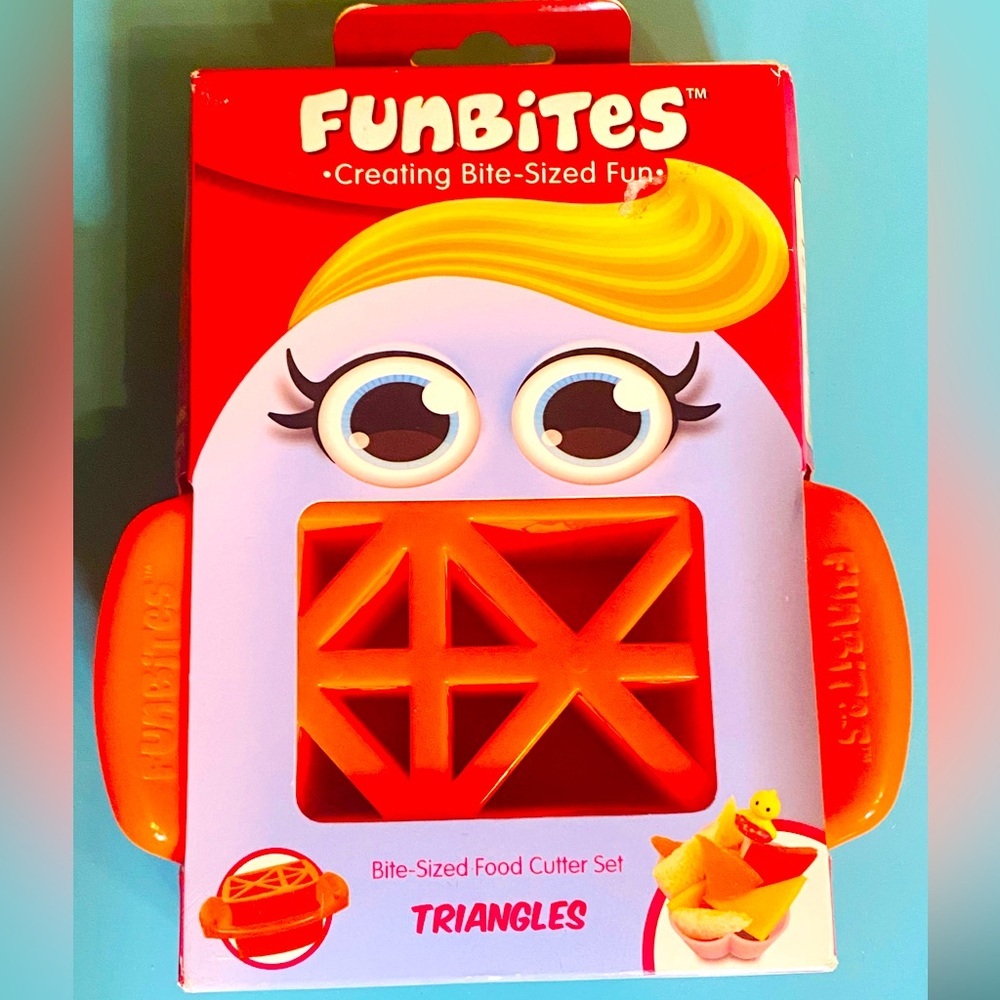 Funbites Bite-Sized Food Cutter Set - Triangles
